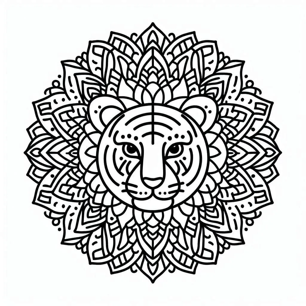 Mandalas Tigre 6